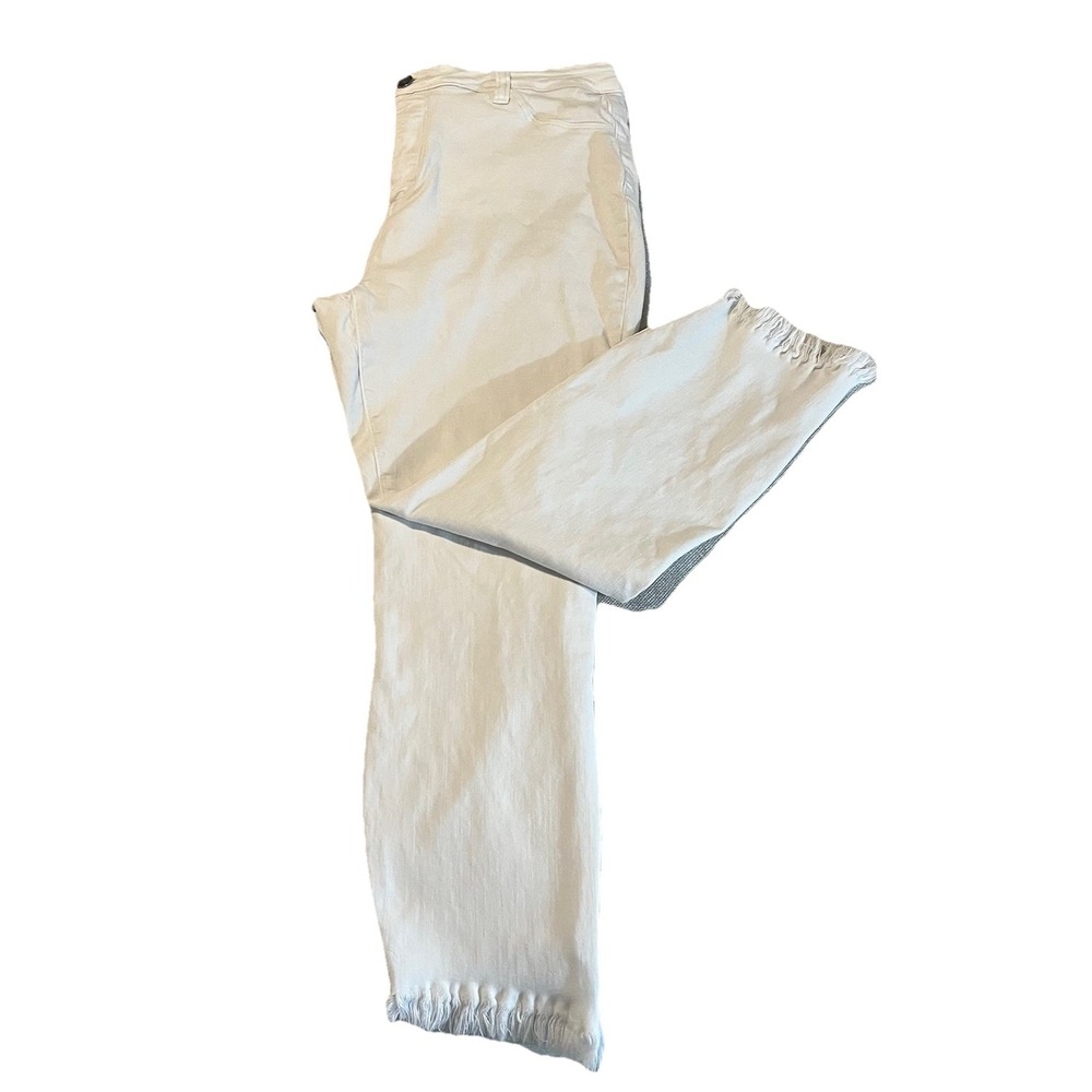 MS CELLO Womens Jeans Size 14 White Skinny  Stretch‎ Frayed Hem